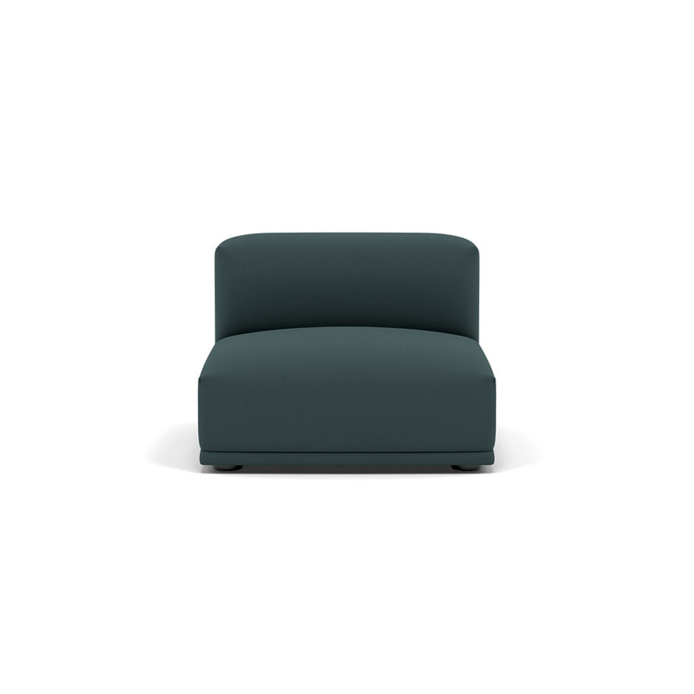 Muuto Connect Modular Sofa System, module d, short centre., steelcut 180 green fabric. Available from someday designs. #colour_steelcut-180