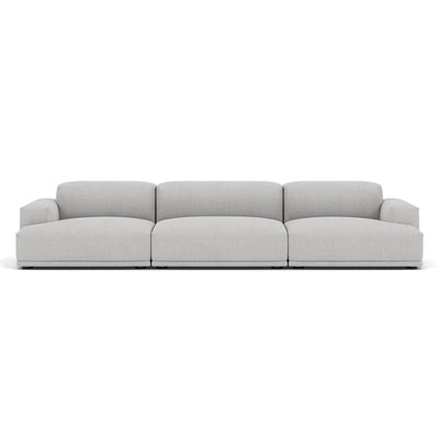 Muuto Connect modular sofa 3 seater in  light grey fabric. Made to order from someday designs. #colour_remix-123