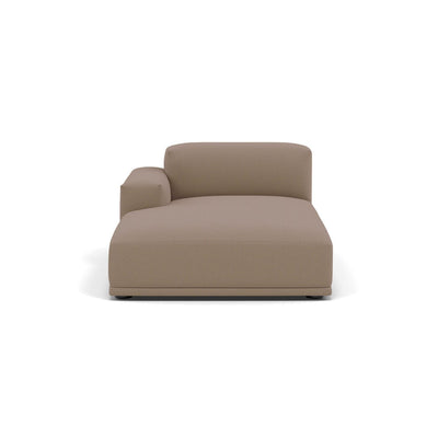 Muuto Connect Modular Sofa System, module k, left armrest lounge. Available from someday designs. #colour_steelcut-trio-426