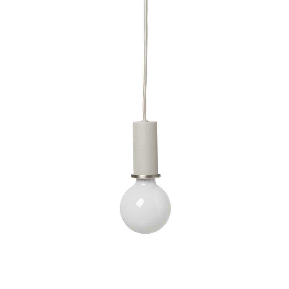 ferm living collect lighting series, socket pendant low in black brass from the ferm living collect lighting series socket pendant low in light grey. Available from someday designs. #colour_light-grey