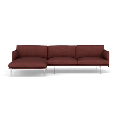 Muuto Outline Chaise Longue sofa in canvas 576. Made to order from someday designs.  #colour_canvas-576-red