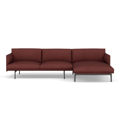 Muuto Outline Chaise Longue sofa in canvas 576. Made to order from someday designs. #colour_canvas-576-red