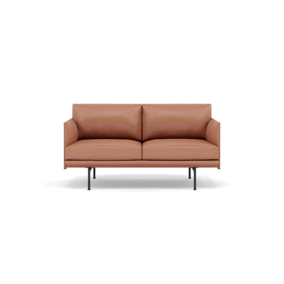 Muuto Outline Studio Sofa. #colour_cognac-refine-leather