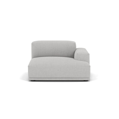 Muuto Connect Modular Sofa System, module b, right armrest, remix 123 grey fabric. Available from someday designs. #colour_remix-123