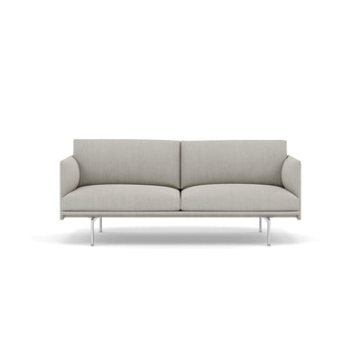Muuto Outline Studio Sofa polished aluminium legs. Made to order from someday designs. #colour_fiord-201