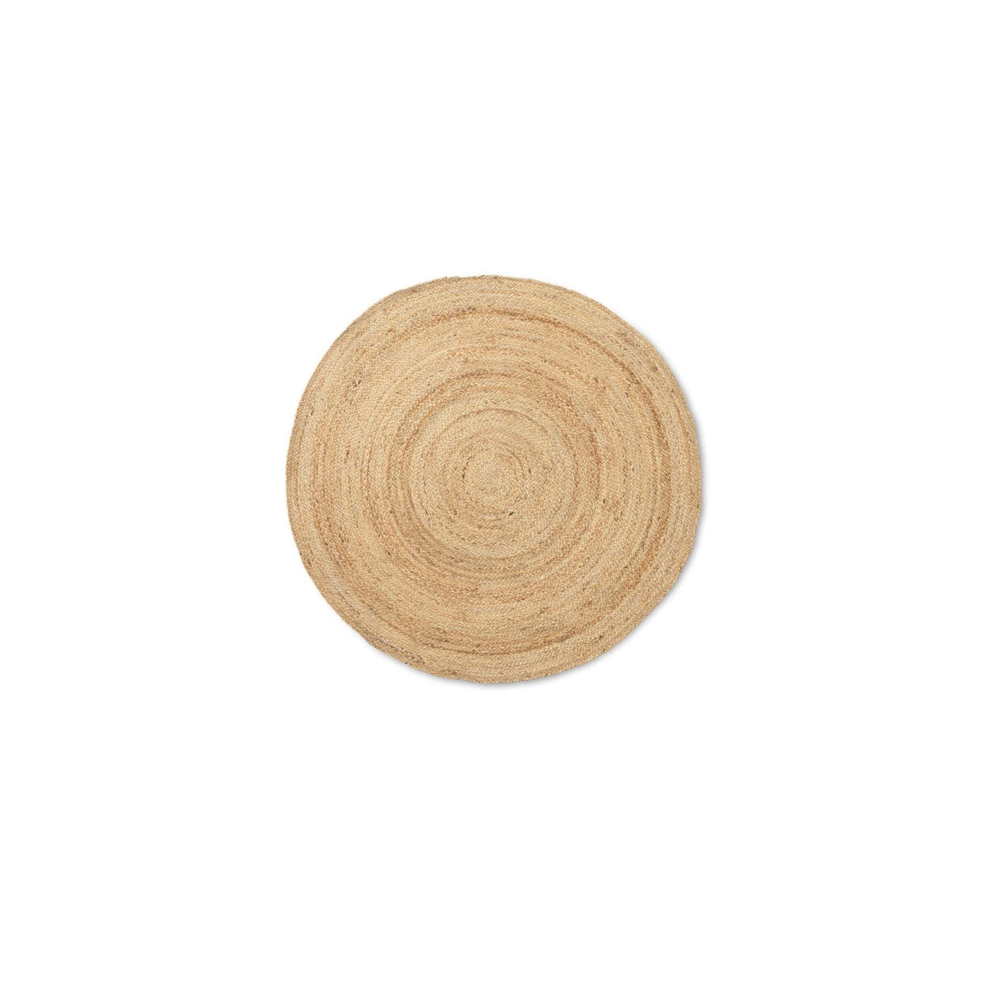 Ferm Living Eternal Jute Rug Round in natural. Available from someday designs. #colour_natural-jute