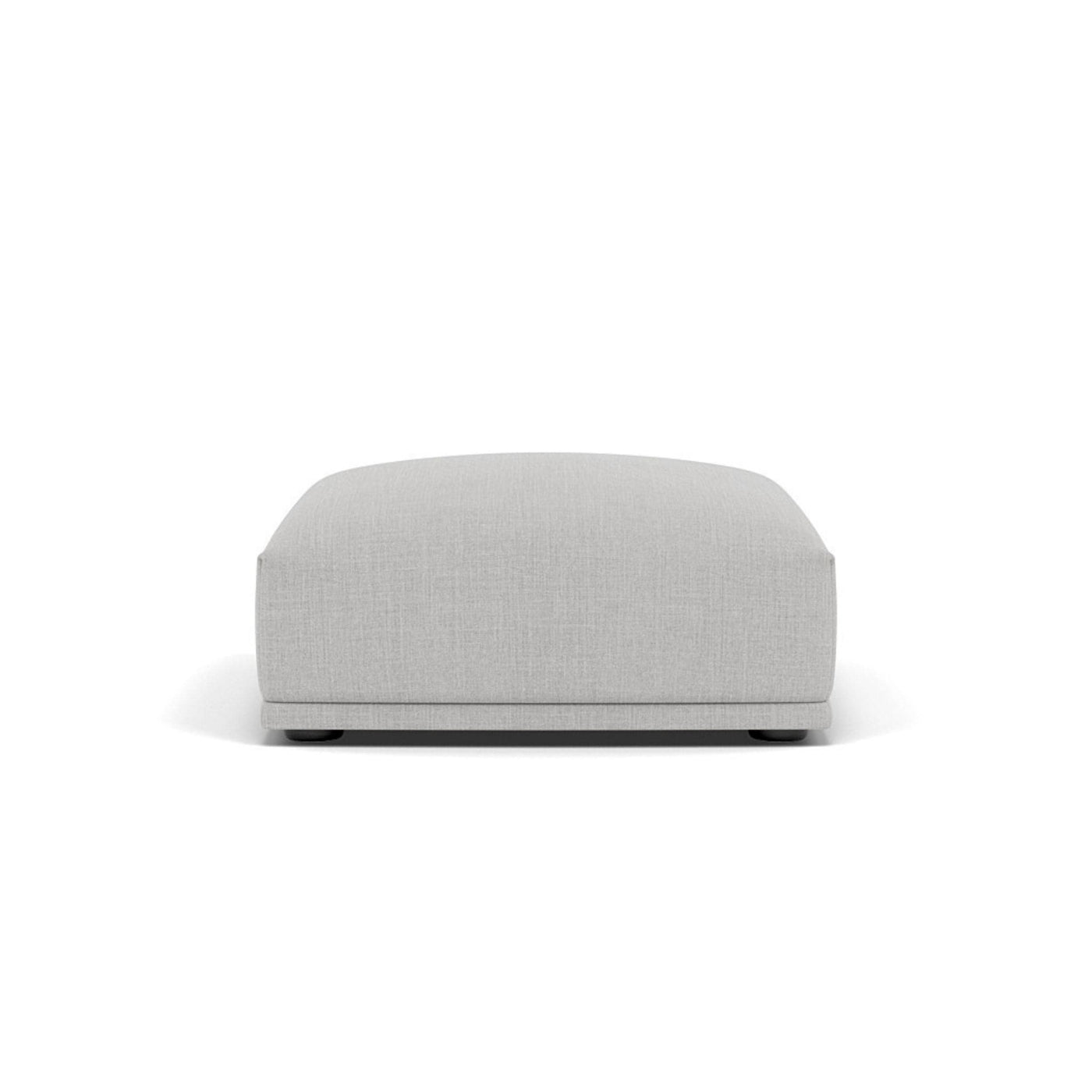 Muuto Connect Modular Sofa System, module i, short ottoman remix 123 grey fabric. Available from someday designs. #colour_remix-123