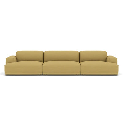 Muuto Connect modular sofa 3 seater in yellow fabric. Made to order from someday designs. #colour_hallingdal-407
