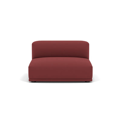 Muuto Connect Modular Sofa System, module c, long centre, rime 591 red fabric. Available from someday designs. #colour_rime-591