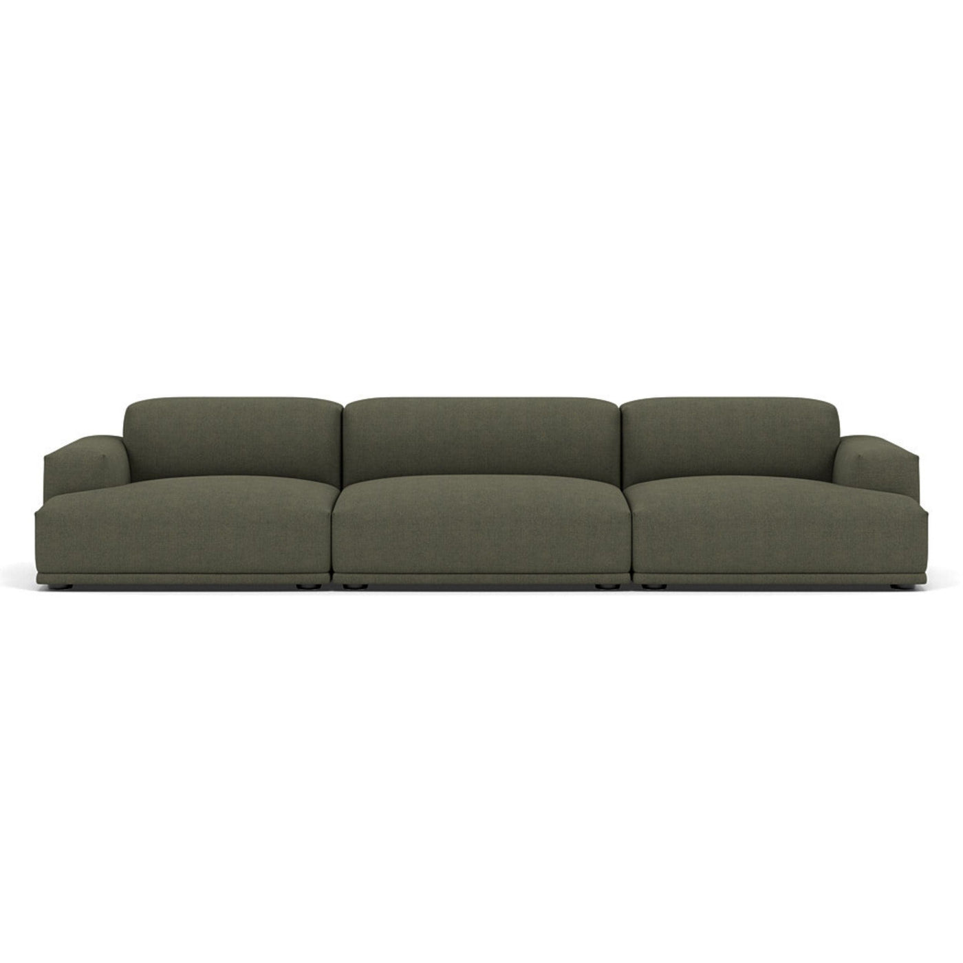 Muuto Connect modular sofa 3 seater in green fabric. Made to order from someday designs. #colour_fiord-961
