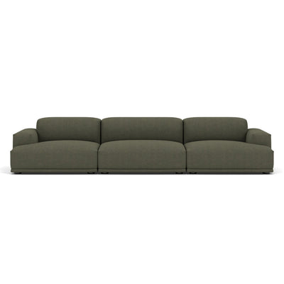 Muuto Connect modular sofa 3 seater in green fabric. Made to order from someday designs. #colour_fiord-961