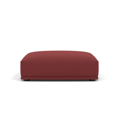Muuto Connect Modular Sofa System, module h, long ottoman, rime 591 red fabric. Available from someday designs. #colour_rime-591