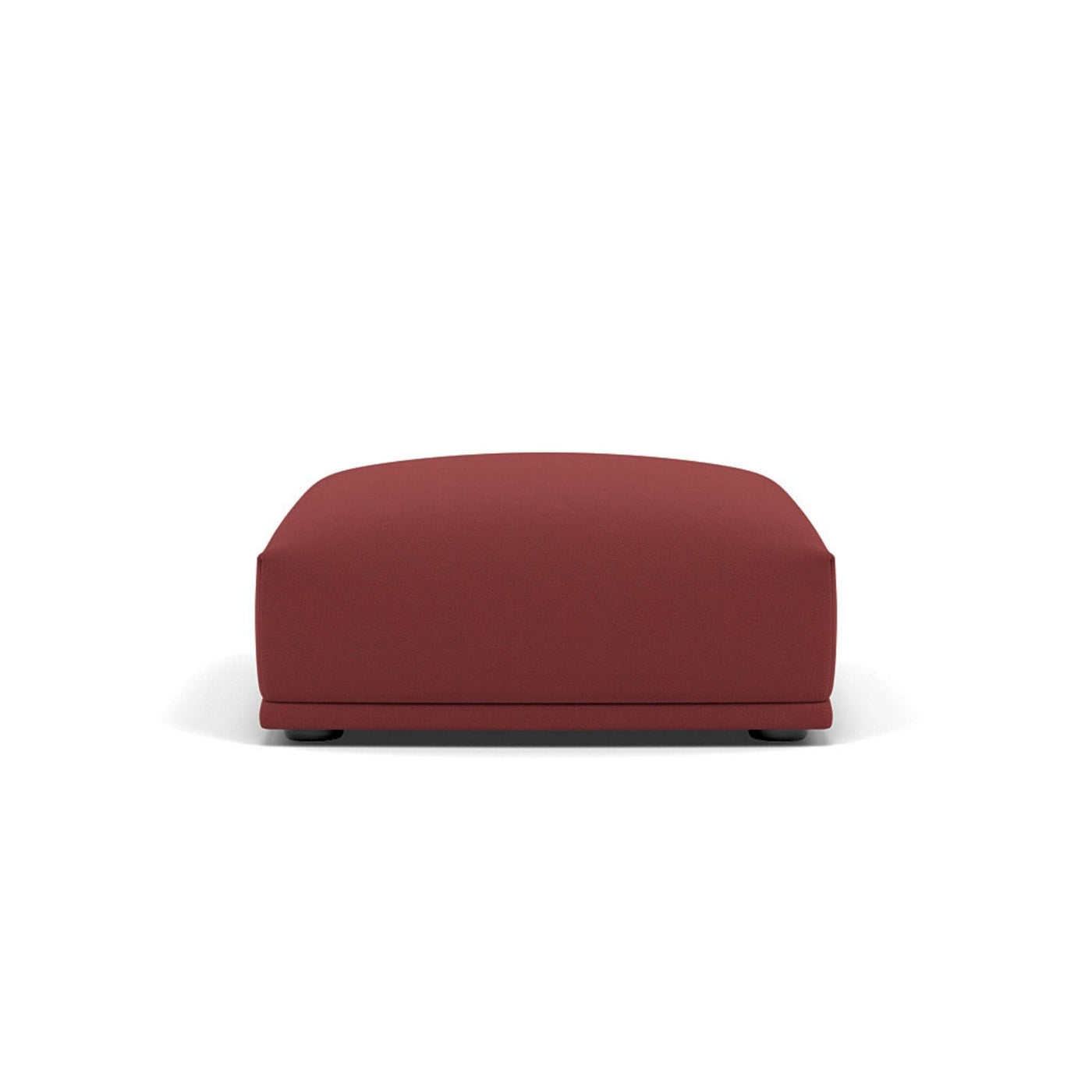 Muuto Connect Modular Sofa System, module i, short ottoman, rime 591 red fabric. Available from someday designs. #colour_rime-591