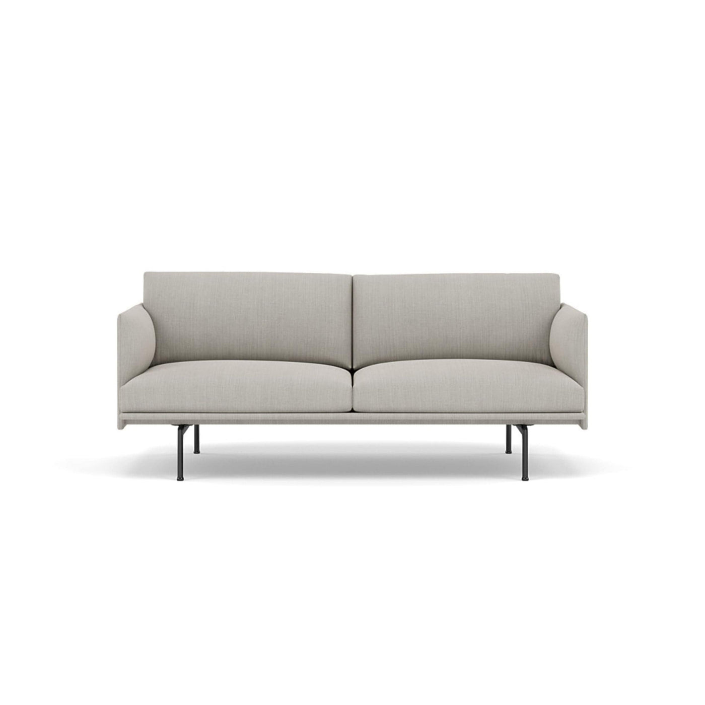 Muuto Outline Studio Sofa 170 black legs. Made to order from someday designs. #colour_fiord-201