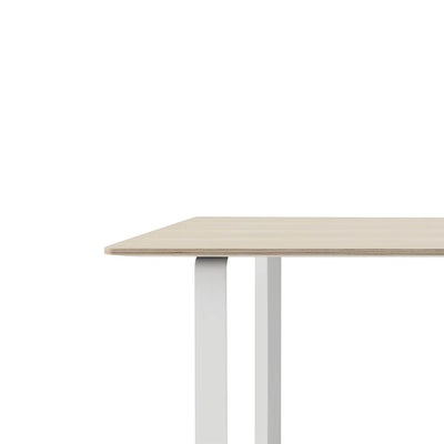 Muuto 70/70 Oak/White table close up. Shop now at someday designs   #colour_oak-veneer-white
