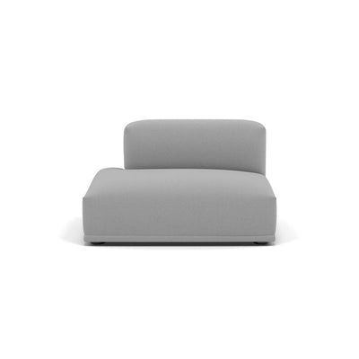Muuto Connect Modular Sofa System, module f, left open-ended, steelcut trio 133 grey fabric. Available from someday designs. #colour_steelcut-trio-133