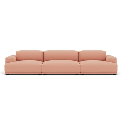 Muuto Connect modular sofa 3 seater in pink fabric. Made to order from someday designs. #colour_steelcut-trio-515
