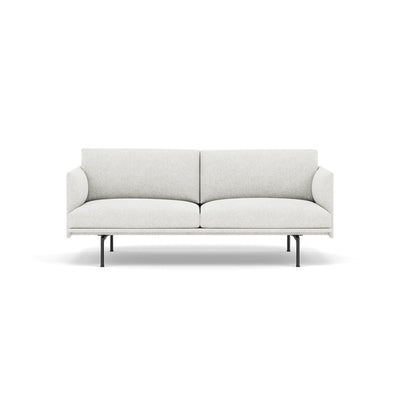Muuto Outline Studio Sofa 170 in hallingdal 110 and black legs. Made to order from someday designs. #colour_hallingdal-110