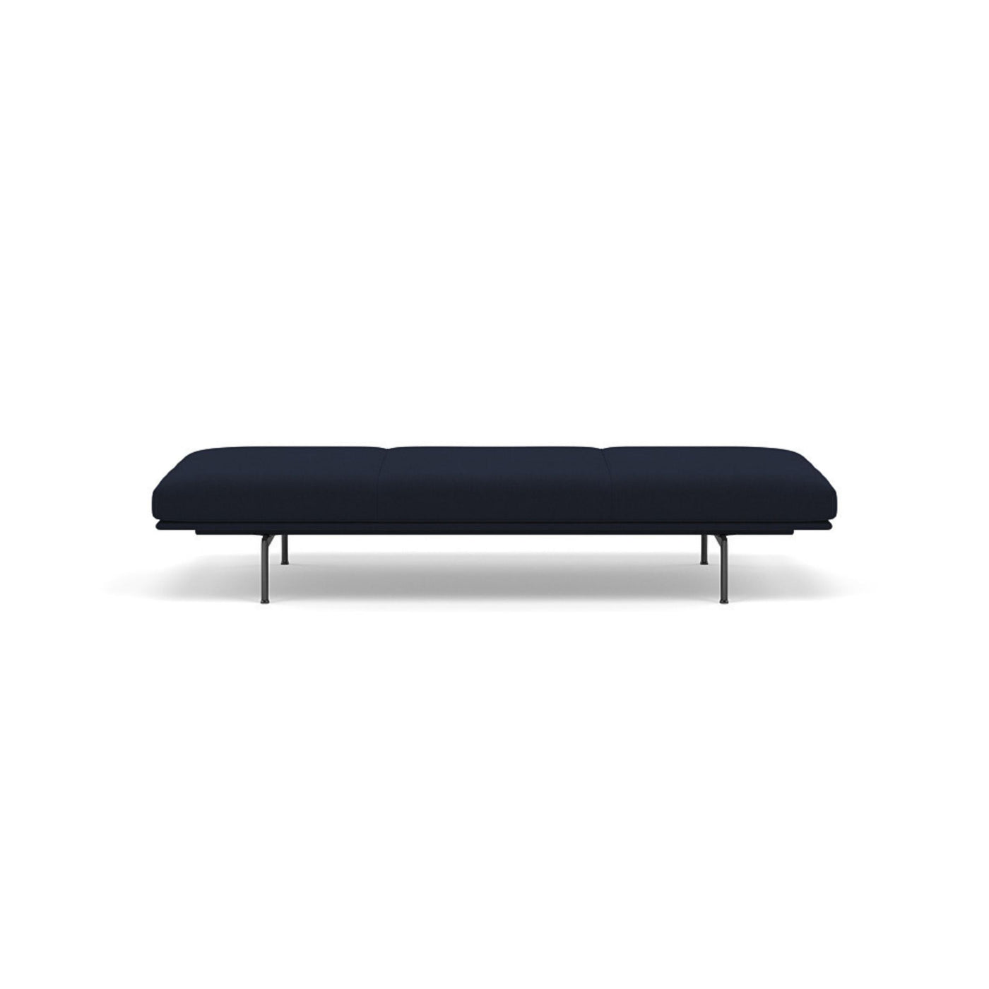 muuto outline daybed in vidar 554 blue and black legs. Made to order from someday designs. #colour_vidar-554