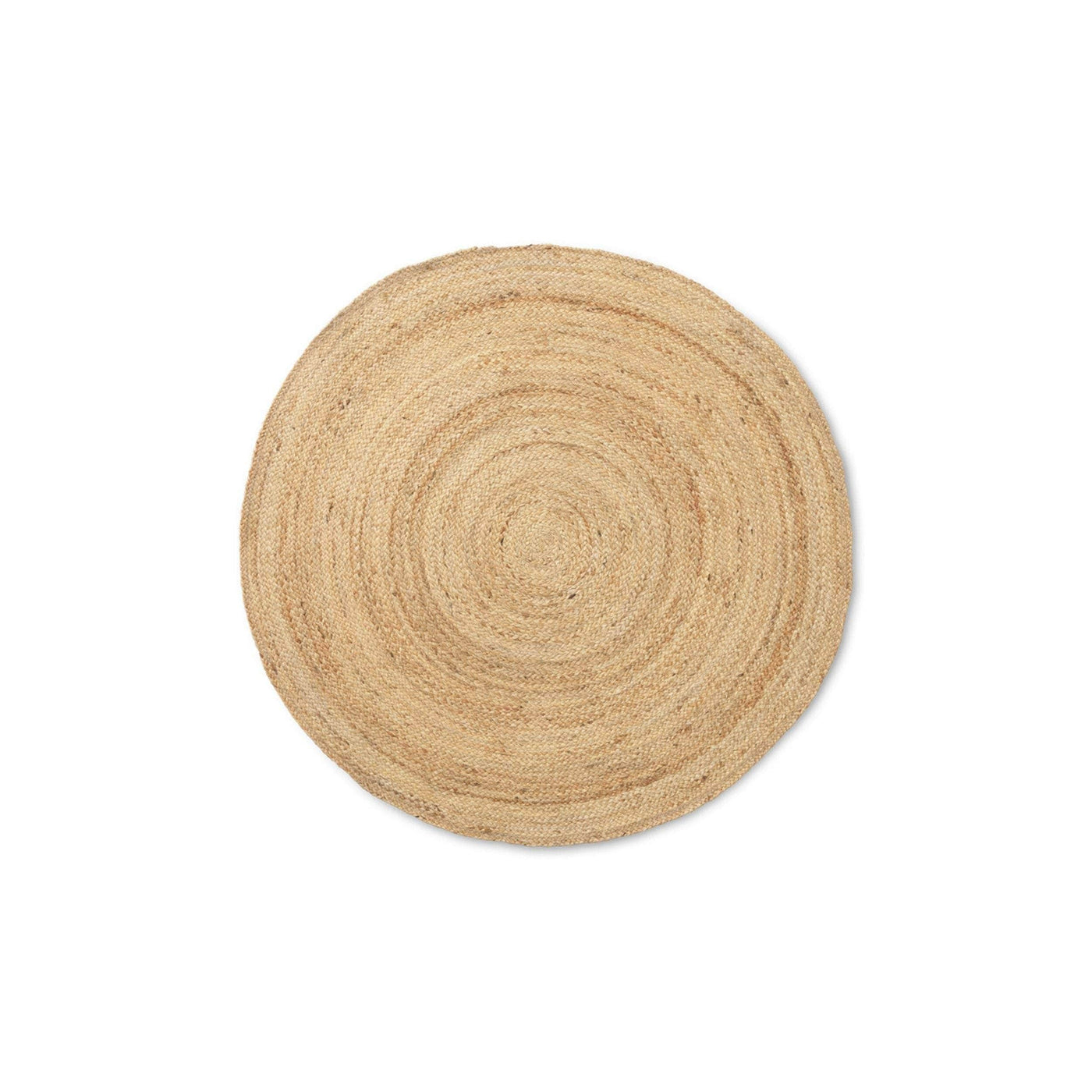 Ferm Living Eternal Jute Rug Round in natural. Available from someday designs. #colour_natural-jute