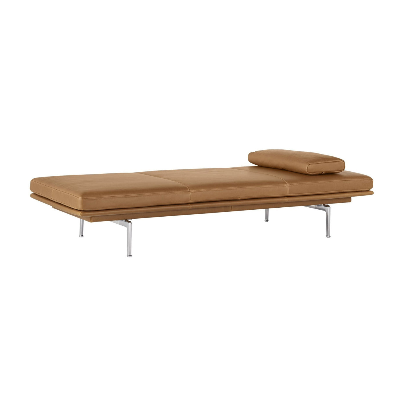 Muuto Outline Daybed Cushion, 70x30cm in cognac refine leather. Shop online at someday designs. #colour_cognac-refine-leather