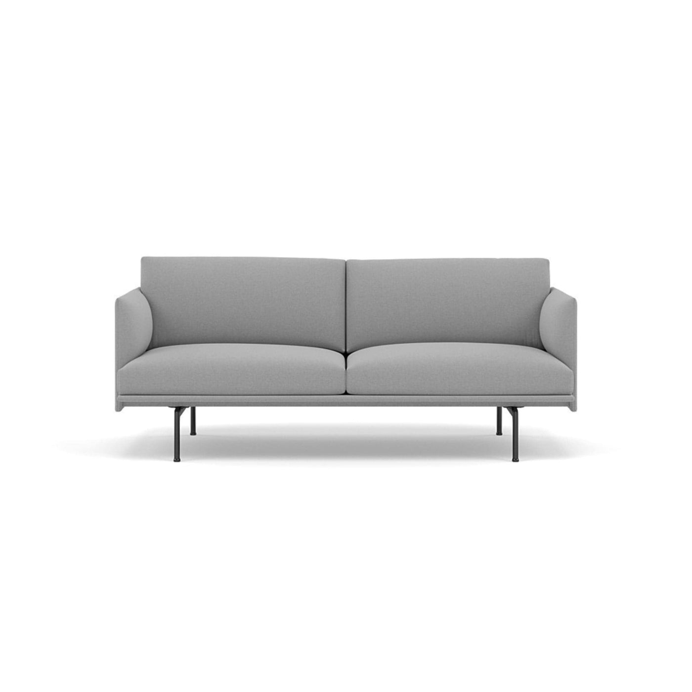 Muuto Outline Studio Sofa 170 in steelcut trio 133 and black legs. Made to order from someday designs. #colour_steelcut-trio-133
