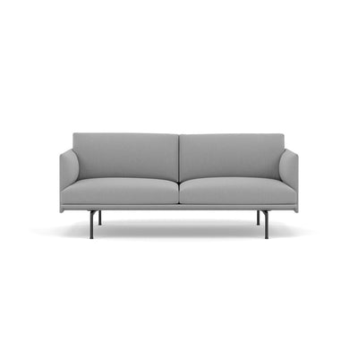 Muuto Outline Studio Sofa 170 in steelcut trio 133 and black legs. Made to order from someday designs. #colour_steelcut-trio-133