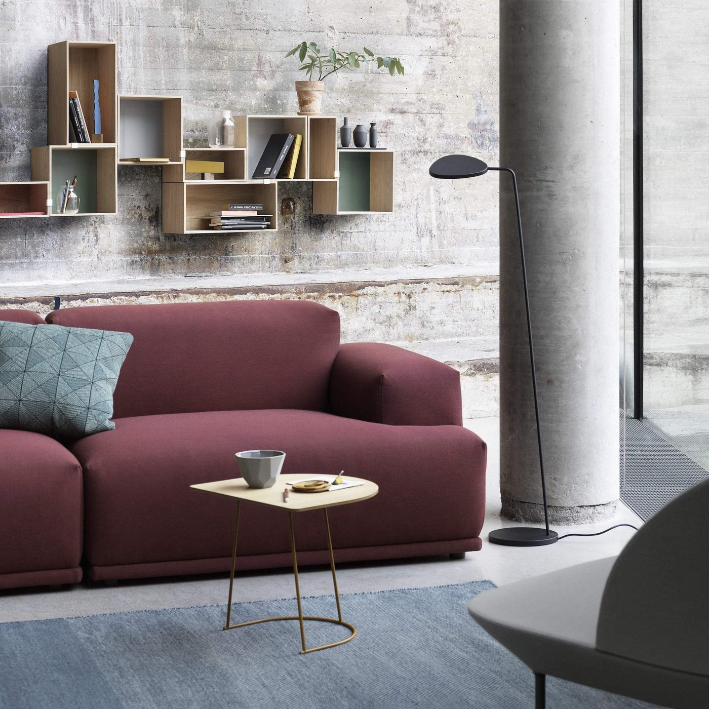 Muuto Connect modular sofa 3 seater. Made to order from someday designs. #colour_rime-591
