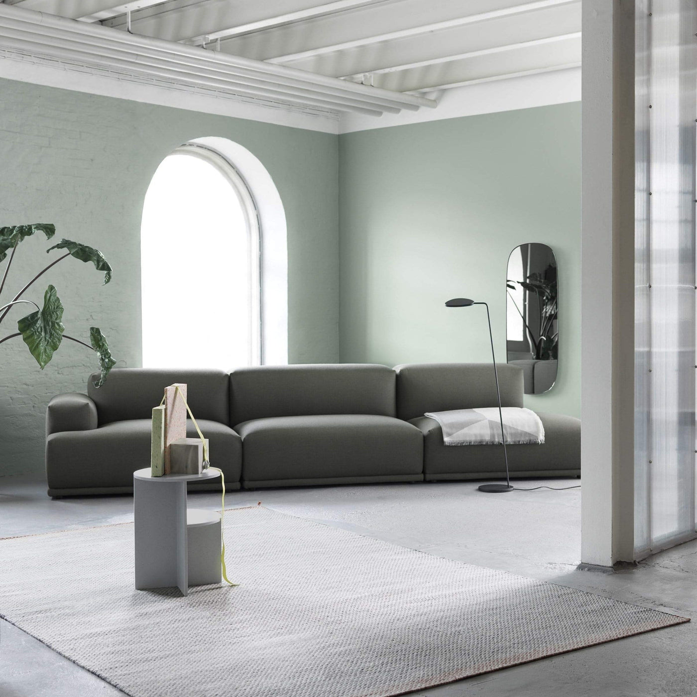 Muuto Connect Modular Sofa in fiord 961 green/grey. Shop online at someday designs. #colour_fiord-961