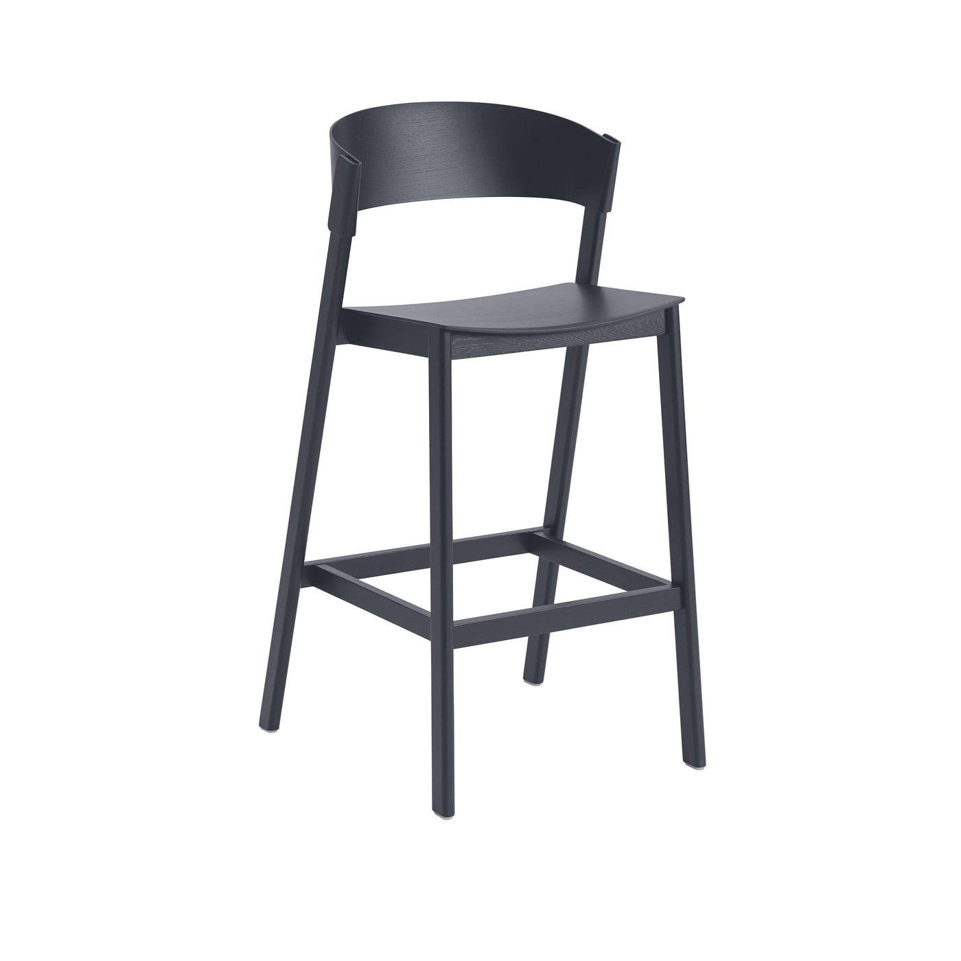 Muuto Cover counter stool 75cm. Shop online at someday designs. #colour_midnight-blue