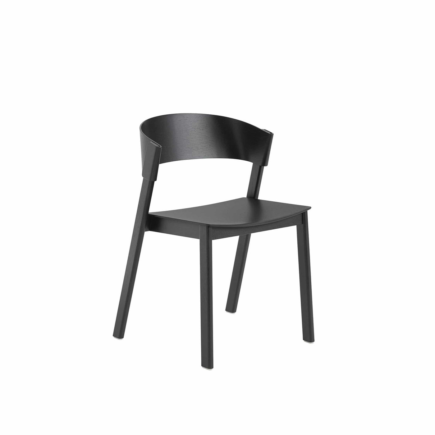 Muuto cover side chair in black, available from someday designs. #colour_black