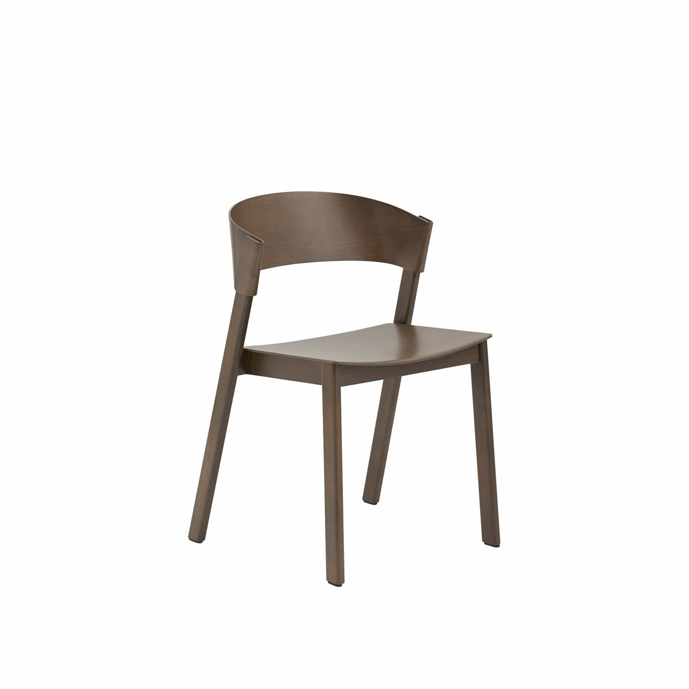 Muuto cover side chair, available from someday designs. #colour_stained-dark-brown
