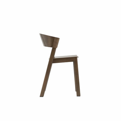 Muuto cover side chair, available from someday designs. #colour_stained-dark-brown