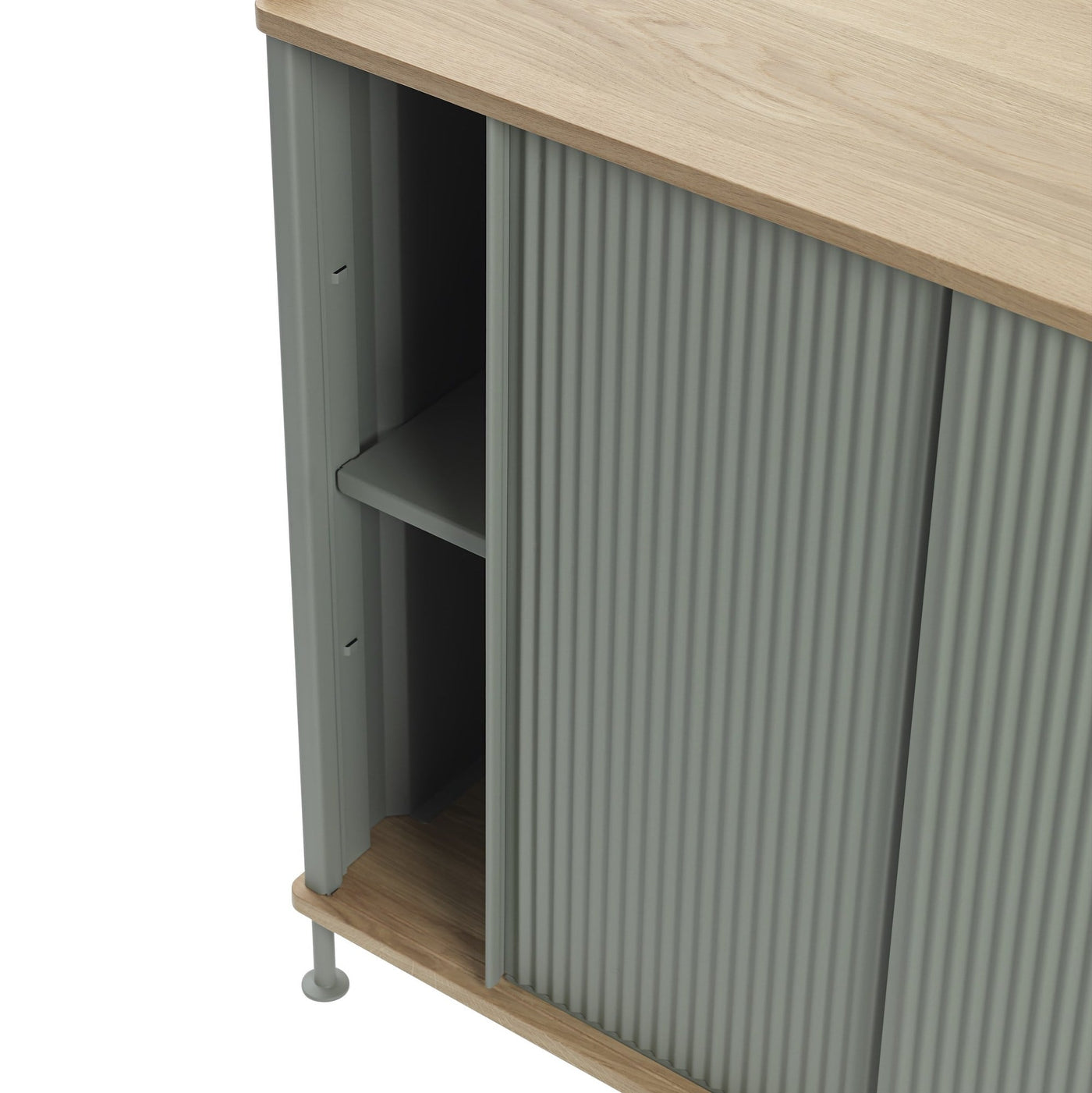 Muuto Enfold Sideboard Tall. Free UK delivery from someday designs. #colour_solid-oak-dusty-green