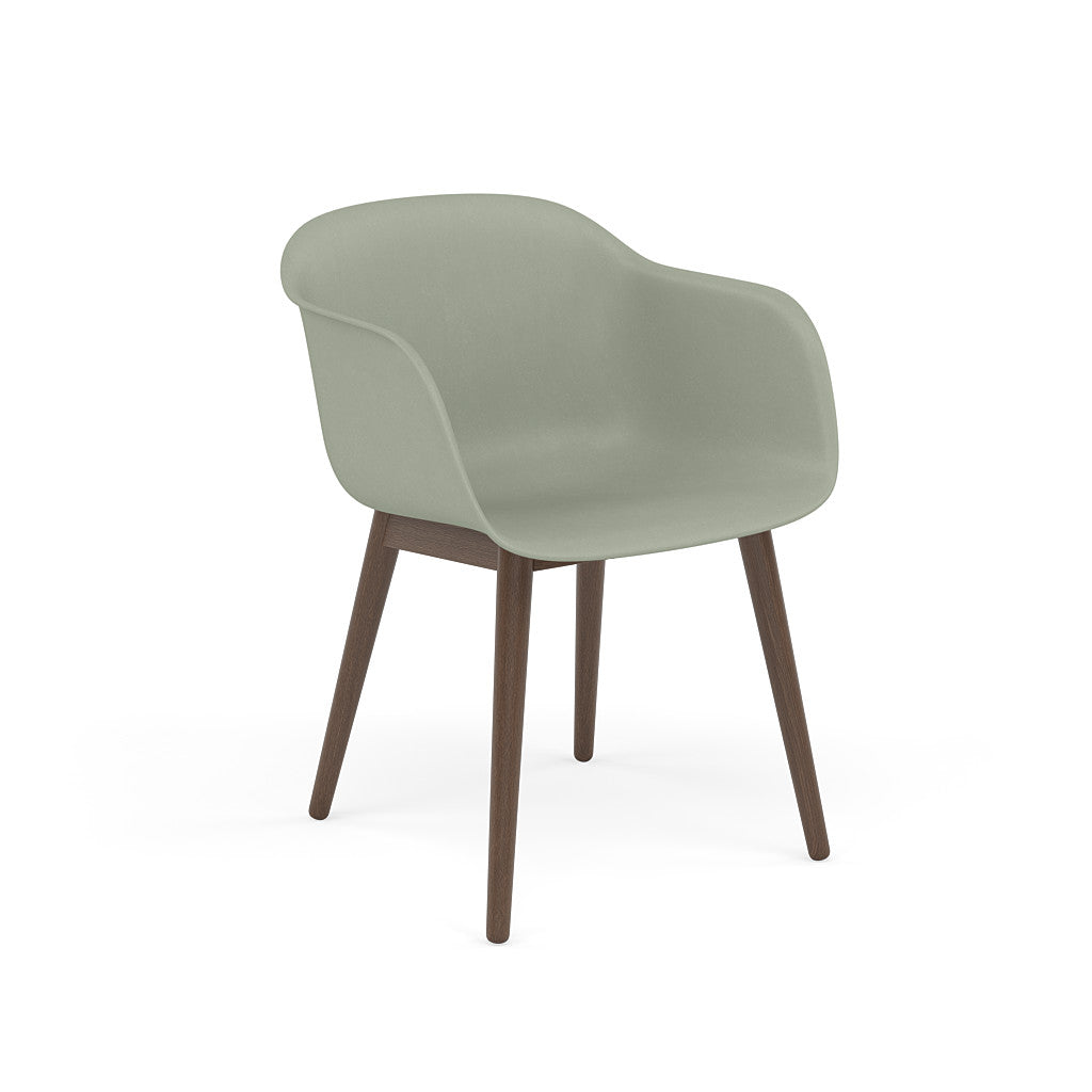 muuto fiber armchair wood base, available at someday designs. #colour_dusty-green