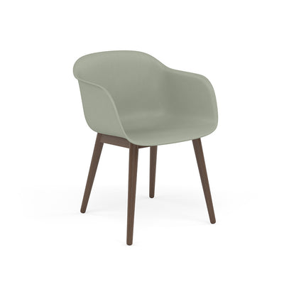 muuto fiber armchair wood base, available at someday designs. #colour_dusty-green