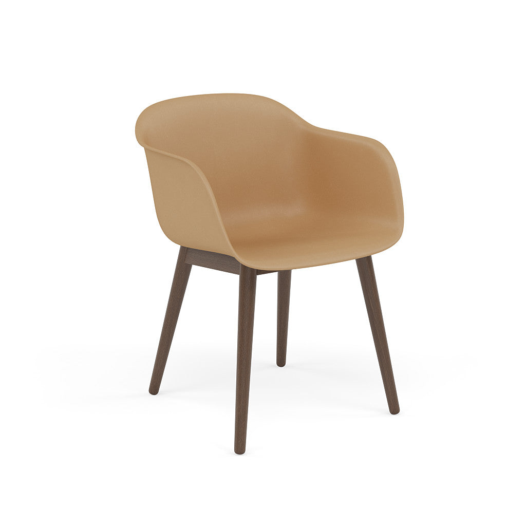muuto fiber armchair wood base, available at someday designs. #colour_ochre