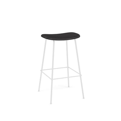 muuto fiber bar stool tube base 75cm available at someday designs. #colour_black-refine-leather