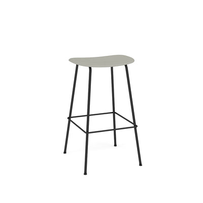 muuto fiber bar stool tube base 75cm available at someday designs. #colour_grey