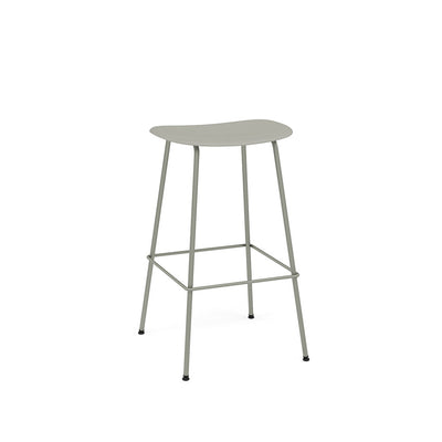 muuto fiber bar stool tube base 75cm available at someday designs. #colour_grey