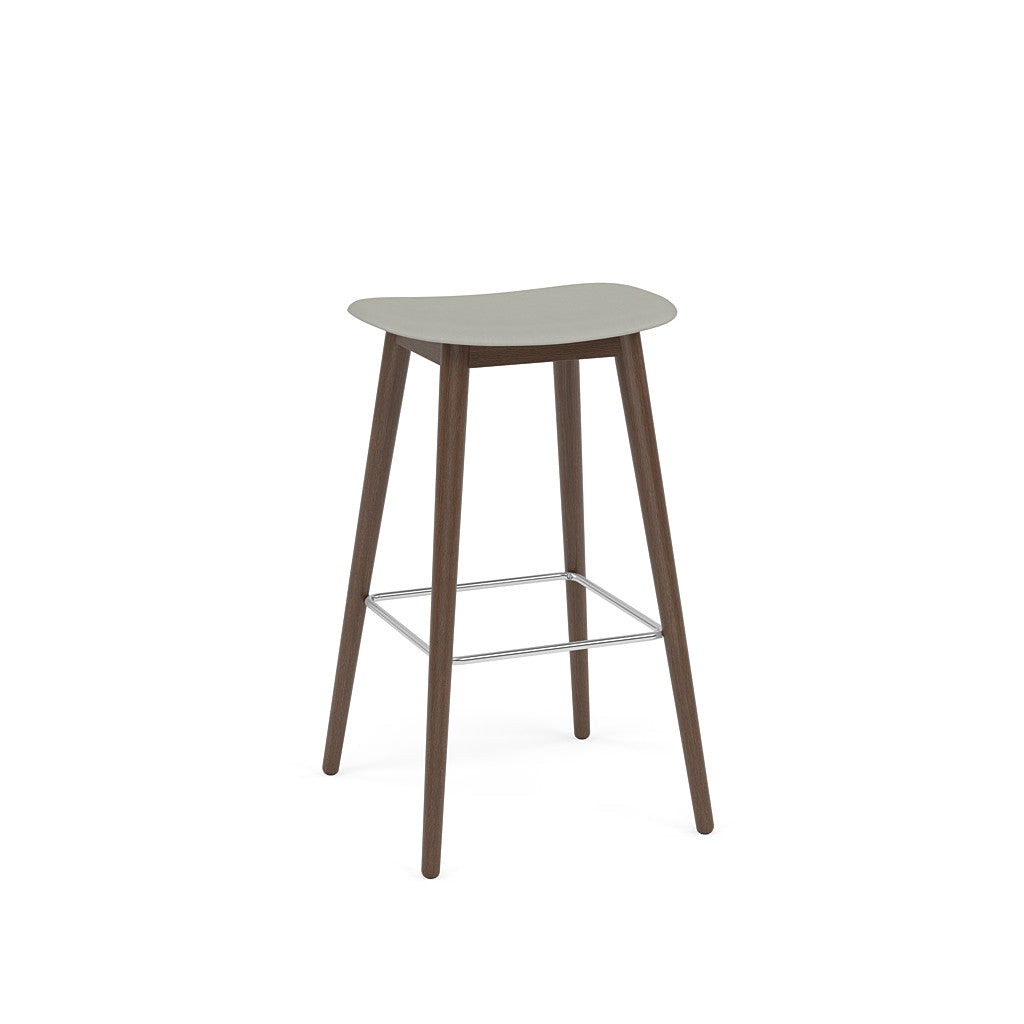 muuto fiber bar stool wood base, available at someday designs. #colour_grey