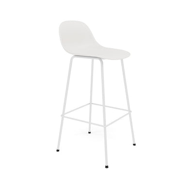 muuto fiber bar stool tube base 75cm available at someday designs. #colour_white