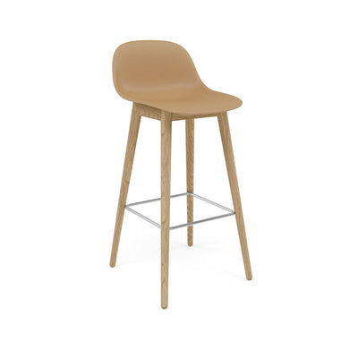 muuto fiber bar stool wood base, available at someday designs. #colour_ochre