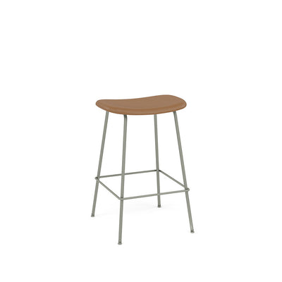 muuto fiber counter stool tube base 65cm available at someday designs. #colour_cognac-refine-leather