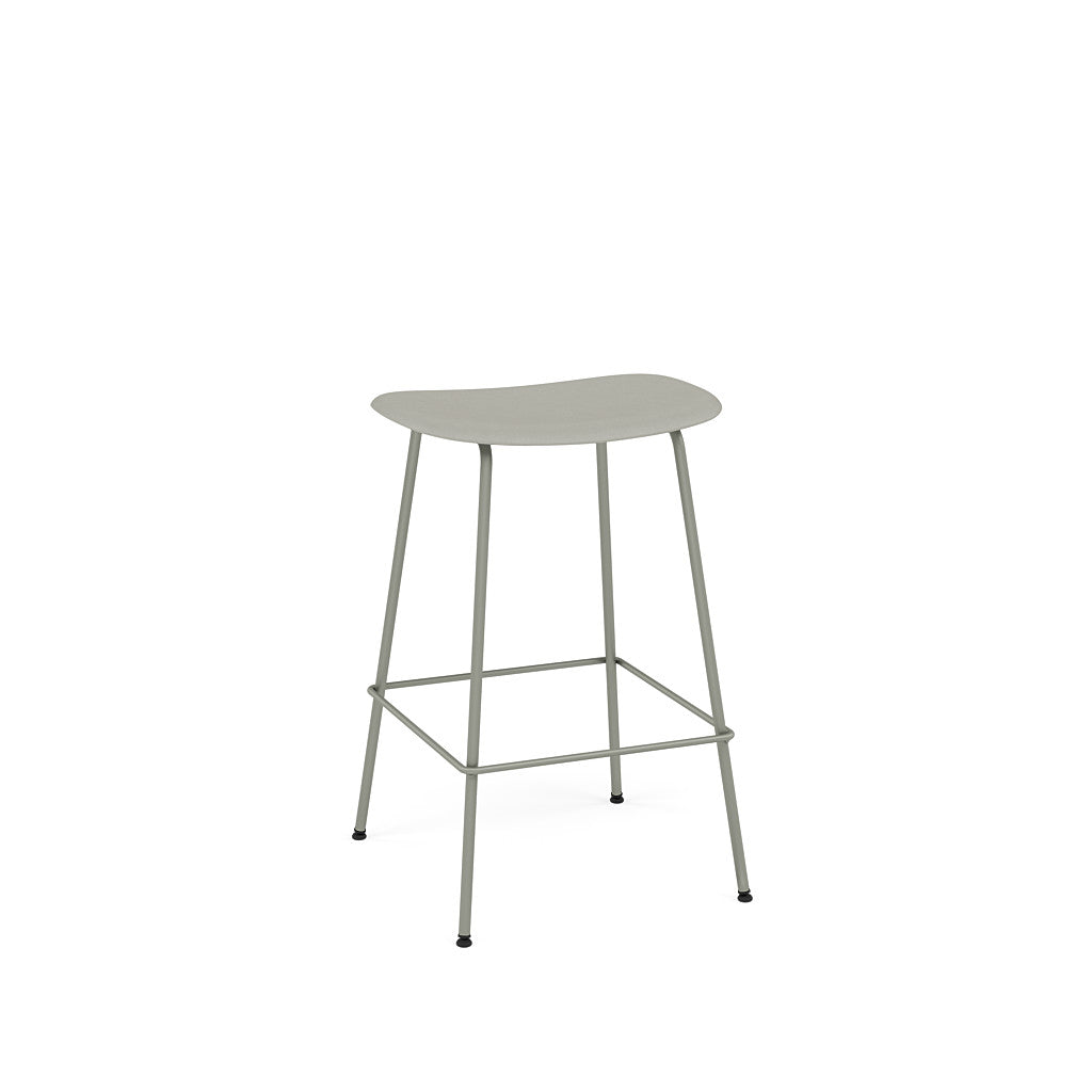 muuto fiber counter stool tube base 65cm available at someday designs. #colour_grey