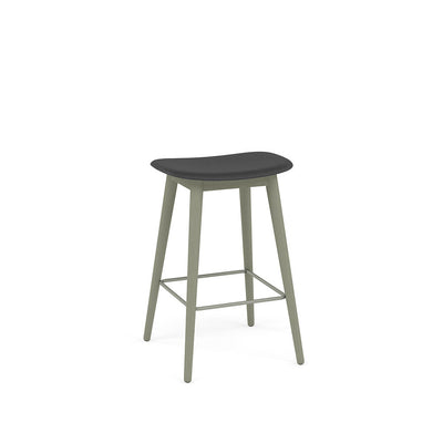 muuto fiber bar stool wood base black available at someday designs. #colour_black