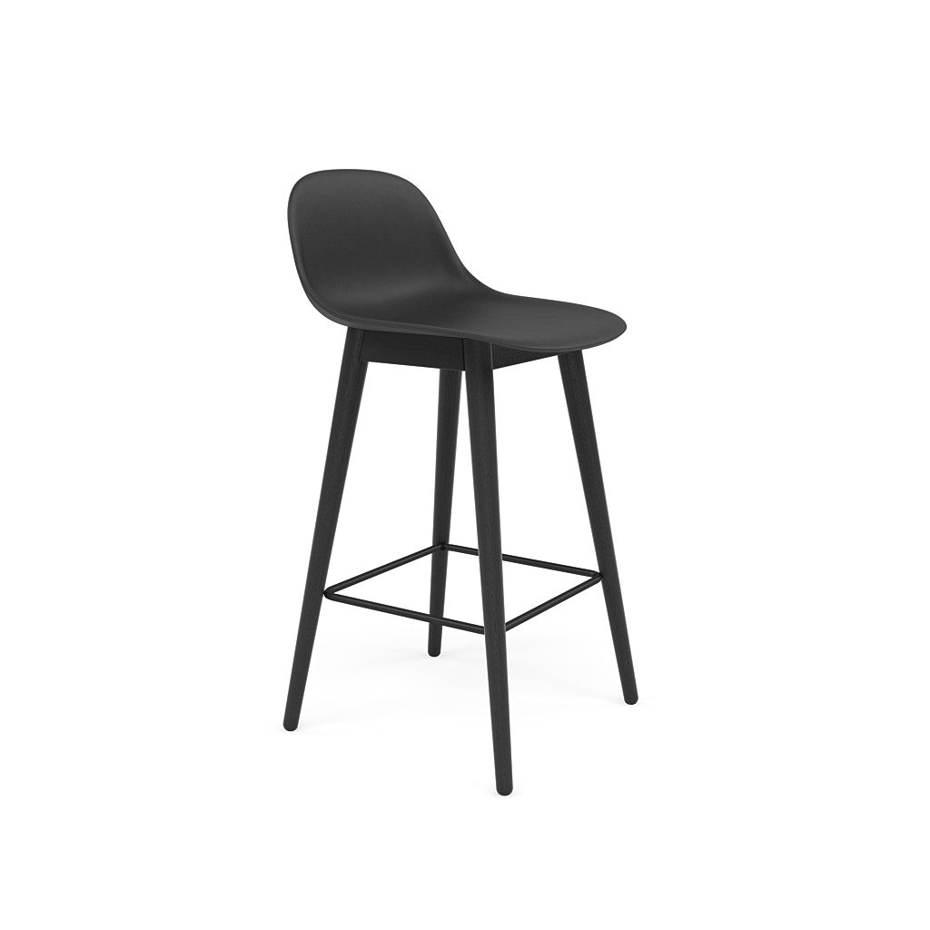 fiber counter stool wood base black. #colour_black