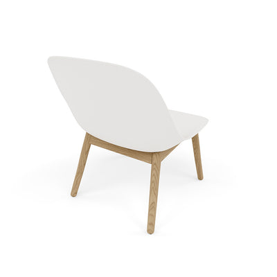 fiber lounge chair | wood base