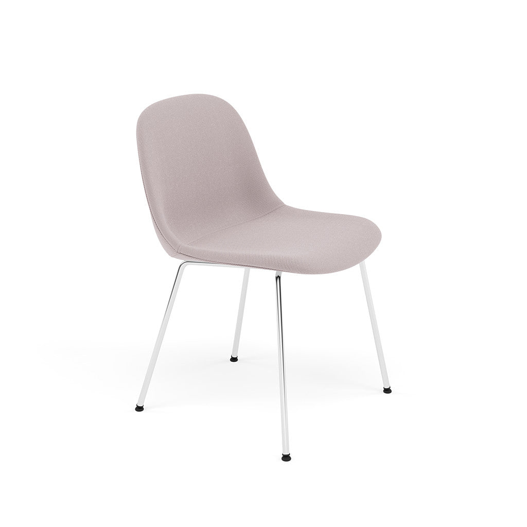 Muuto Fiber Side Chair Tube Base, twill weave 620 seat and chrome legs. Available from someday designs . #colour_twill-weave-620