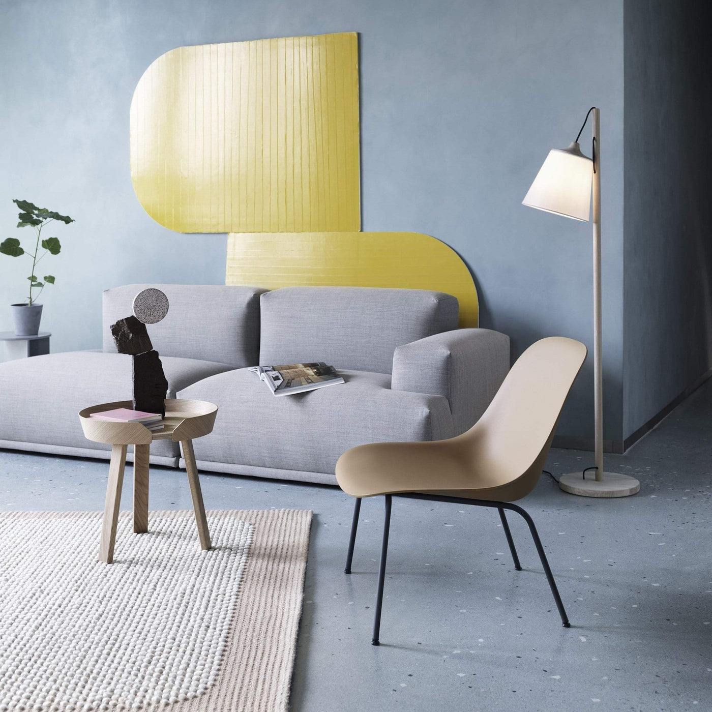 Muuto Connect Modular Sofa series, light grey. Made to order from someday designs. #colour_remix-123